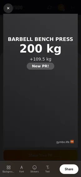 PR share card editor