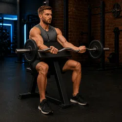 Barbell Preacher Curl